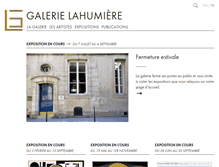 Tablet Screenshot of lahumiere.com